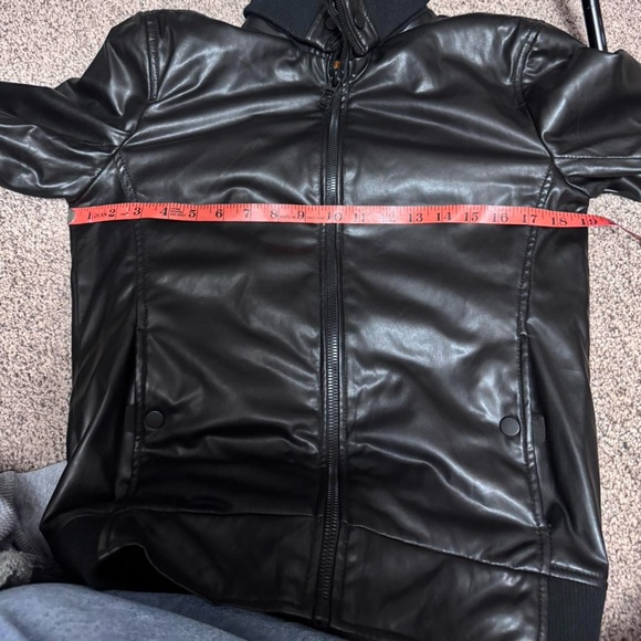 Zara Shiny Y2K Faux-Leather Lightweight Jacket - Picture 4 of 5